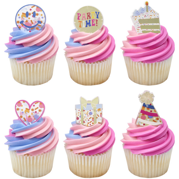 Packed Party Party Time Assortment Cupcake Rings