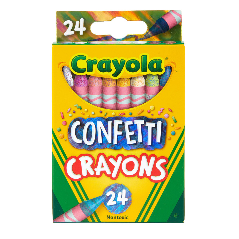 Confetti Crayons, 24 Count