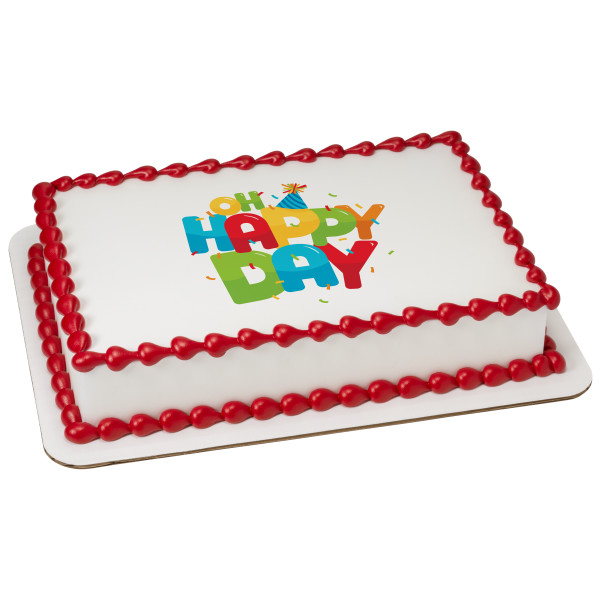 Oh Happy Day Edible Image®