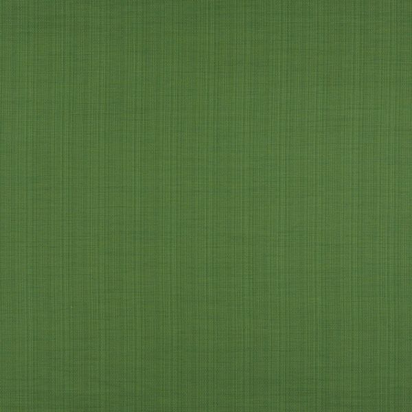 Green woven fabric with fine crosshatch and subtle vertical stripes, filling the entire frame; evenly lit, flat textile surface resembling an upholstery or wallpaper sample.