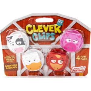 Barnyard Magnetic Clips, Multi-Colored, 5 Pieces