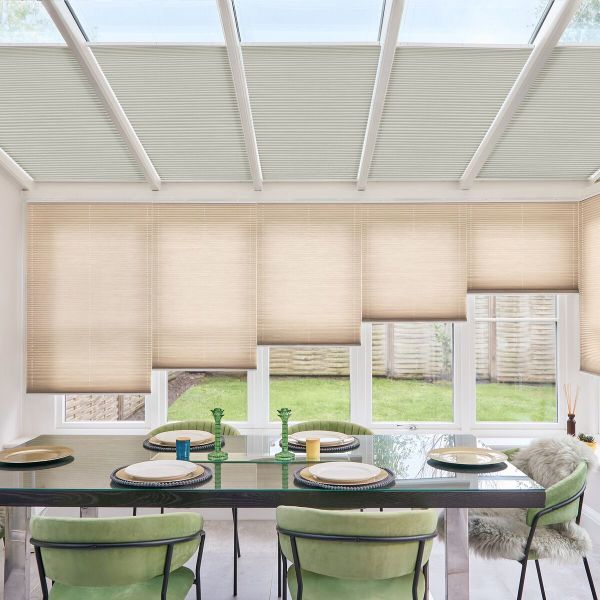Thermashade Light Grey Pleated blind