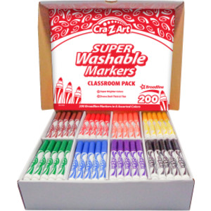 Washable Marker Classroom Pack, Broadline, 8 Color, Pack of 200