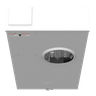 5 Terminal Ringless Large Closing Plate Lever Bypass 7-8 In Barrel Lock Ground With Bracket Provision