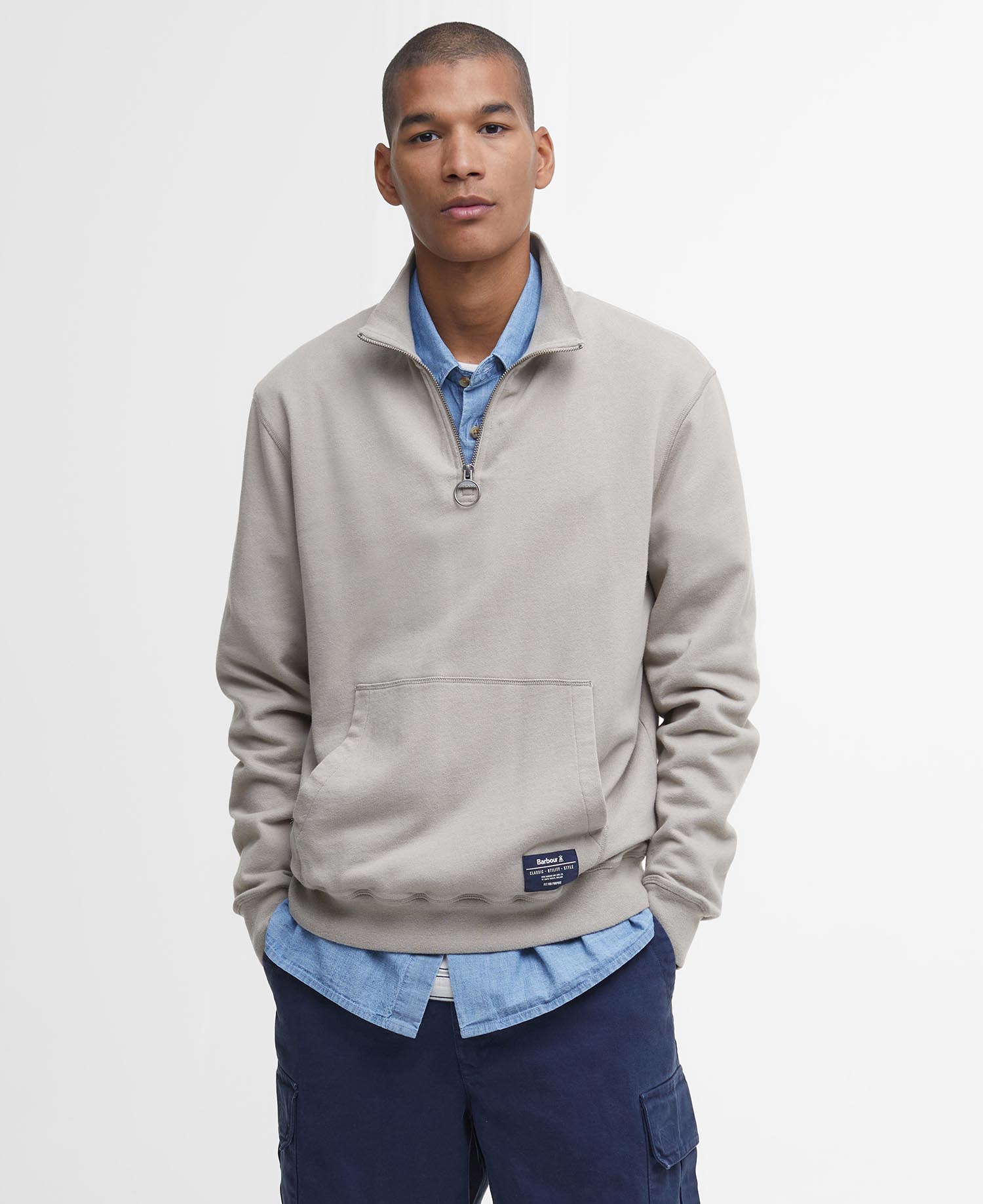 Maglione con zip corta Skipton image number 0