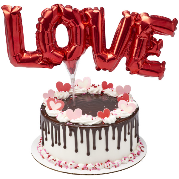 Inflatable Red LOVE Anagram® Cake Pic