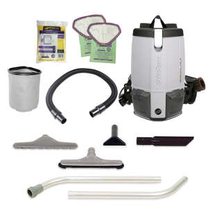 ProTeam, ProVac FS 6 with Restaurant Tool Kit, 14", Backpack Vacuum