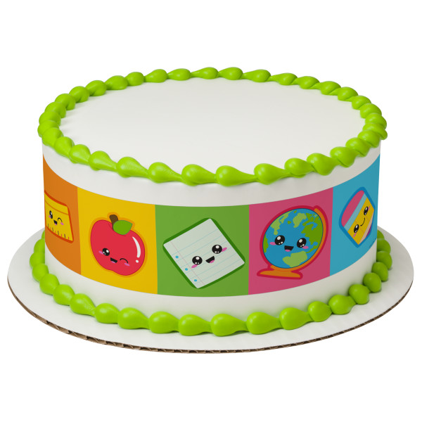 School Icons PhotoCake® Edible Image® Strips