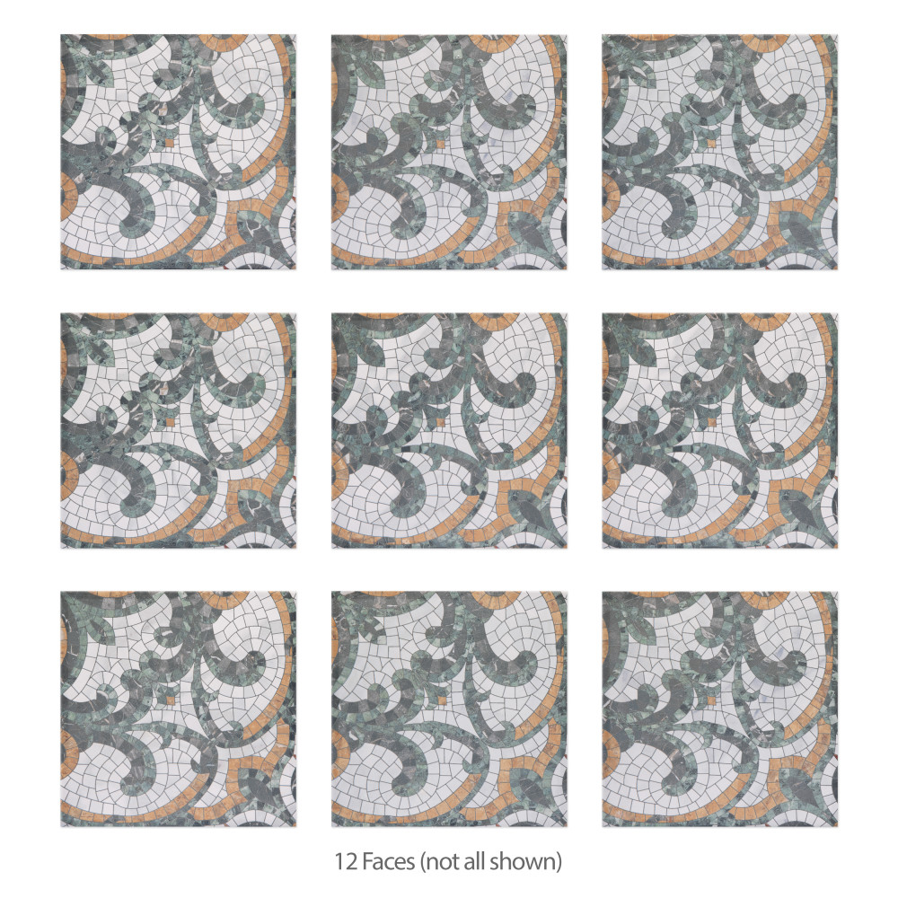 Versailles Mosaico Palace 7-7/8 in. x 7-7/8 in. Porcelain Floor and Wall Tile