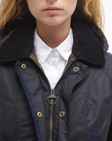 Bower Waxed Jacket Navy-Classic