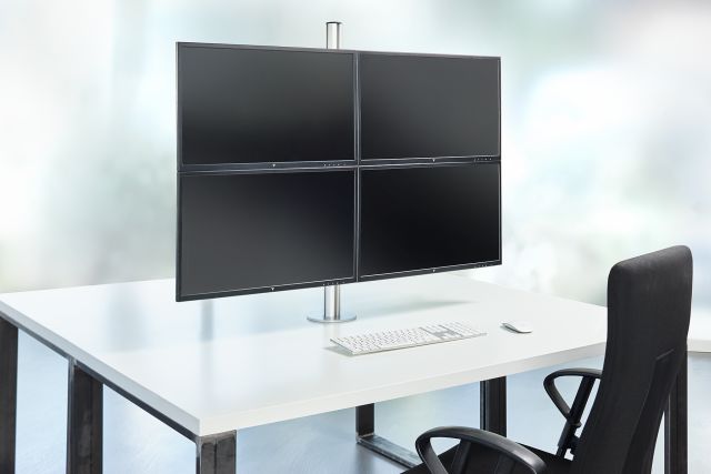 Novus TSS Quattro Telescope is designed for easy alignment of four monitors for comfortable stacked viewing.