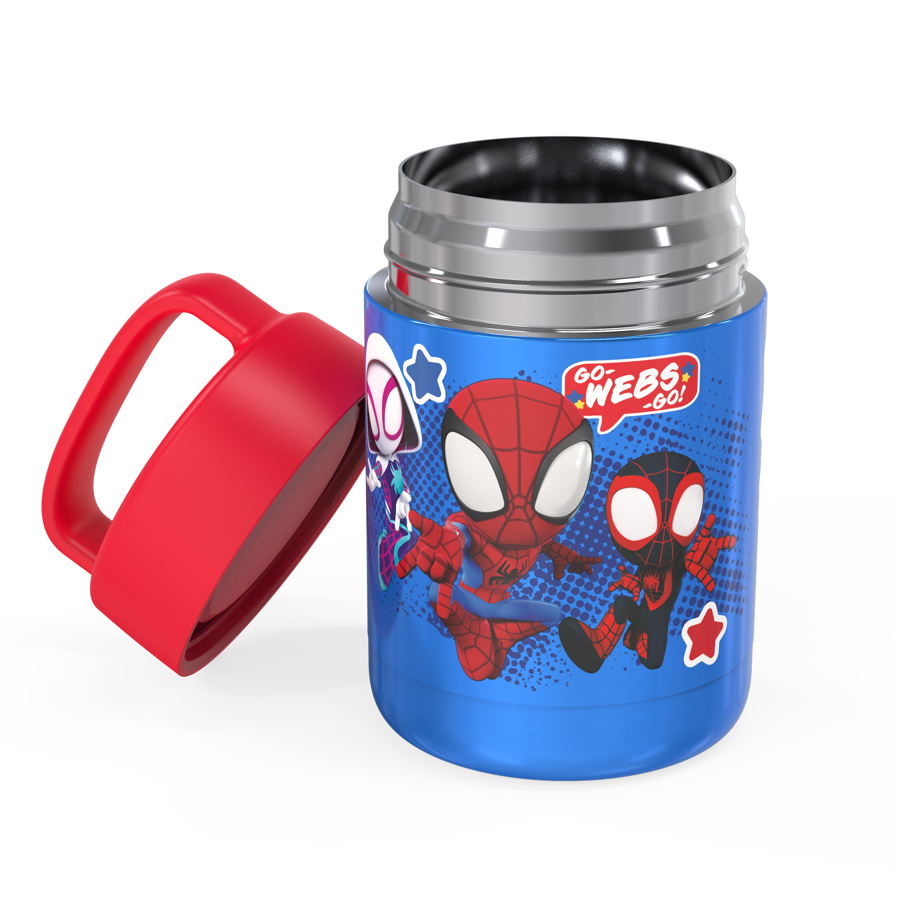 Spider-Man and His Amazing Friends Reusable Vacuum Insulated Stainless Steel Food Container, Spider-Friends slideshow image 3