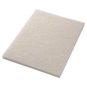 Hillyard, Trident® Polishing Rectangular Floor Pad, 14"x20, White