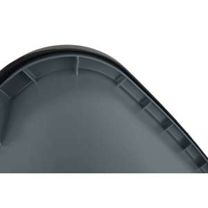 Rubbermaid Commercial, Rollout, 50 gal, Resin, Gray, Square, Receptacle