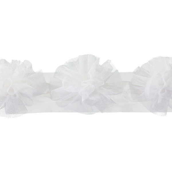 Cream Tulle Pom Pom Wrap Special Occasion Supply