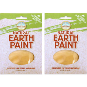2-Pack Natural Earth Paint Powder, Yellow, 3 oz