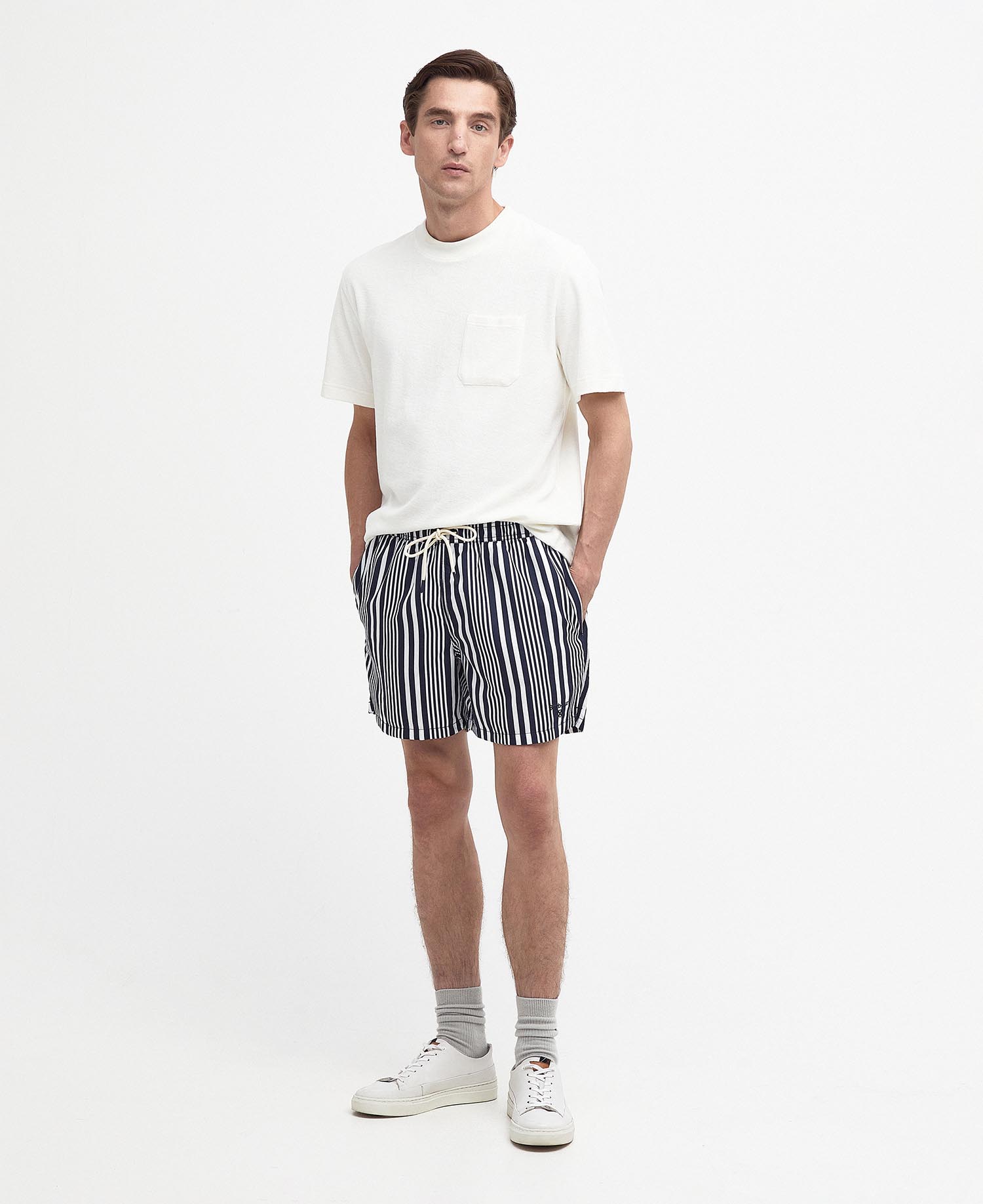 Decklam Striped Swim Shorts image number 0