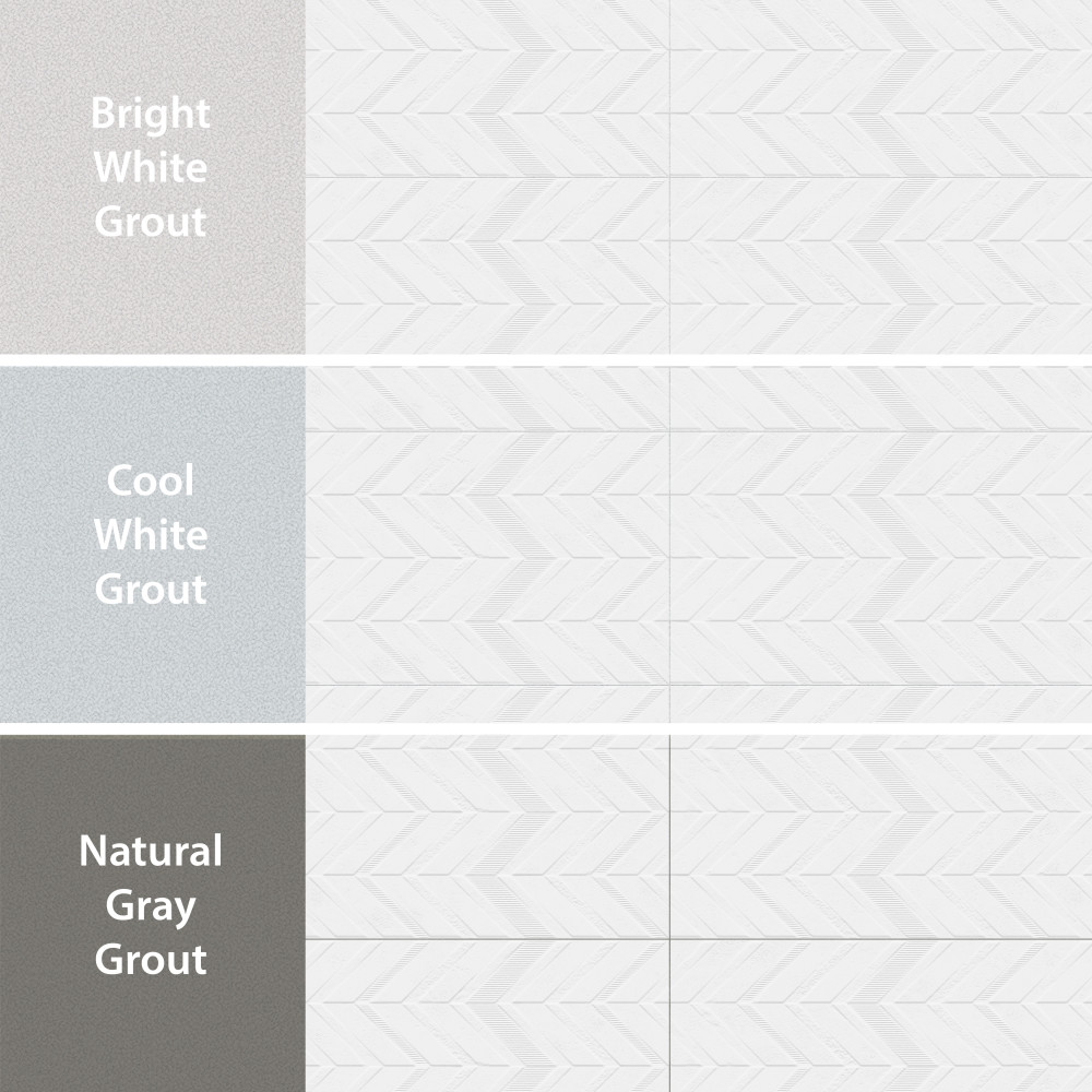 Lumiere Lelue Blanco 11-3/4 in. x 35-3/8 in. Ceramic Wall Tile