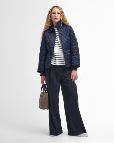 Beadnell Fitted Quilted Jacket Navy-Classic