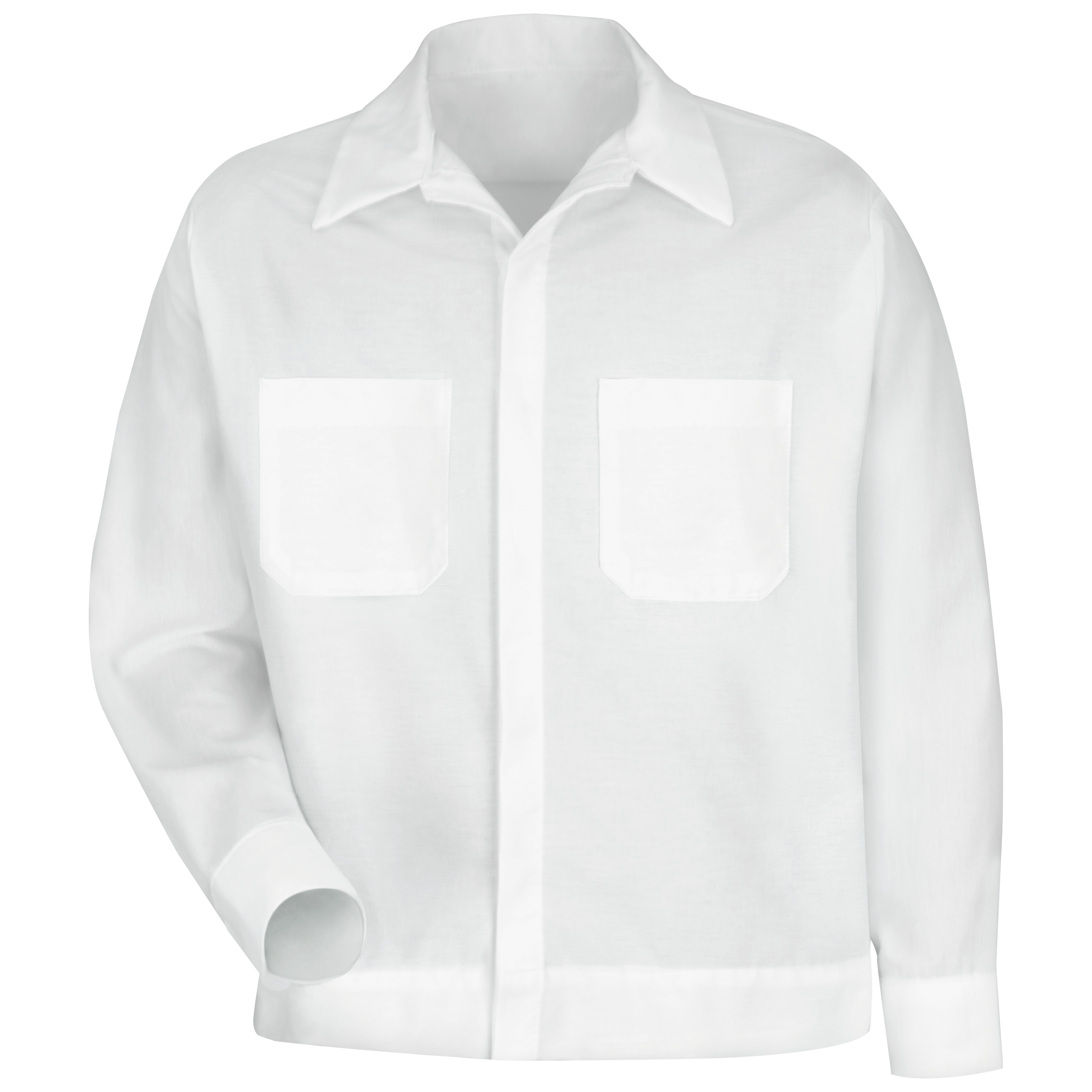 Men‘s Button-Front Shirt Jacket-Red Kap