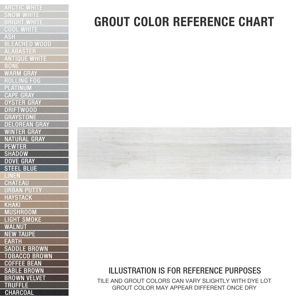 Llama White 8-1/2 in. x 35-1/2 in. Porcelain Floor and Wall Tile