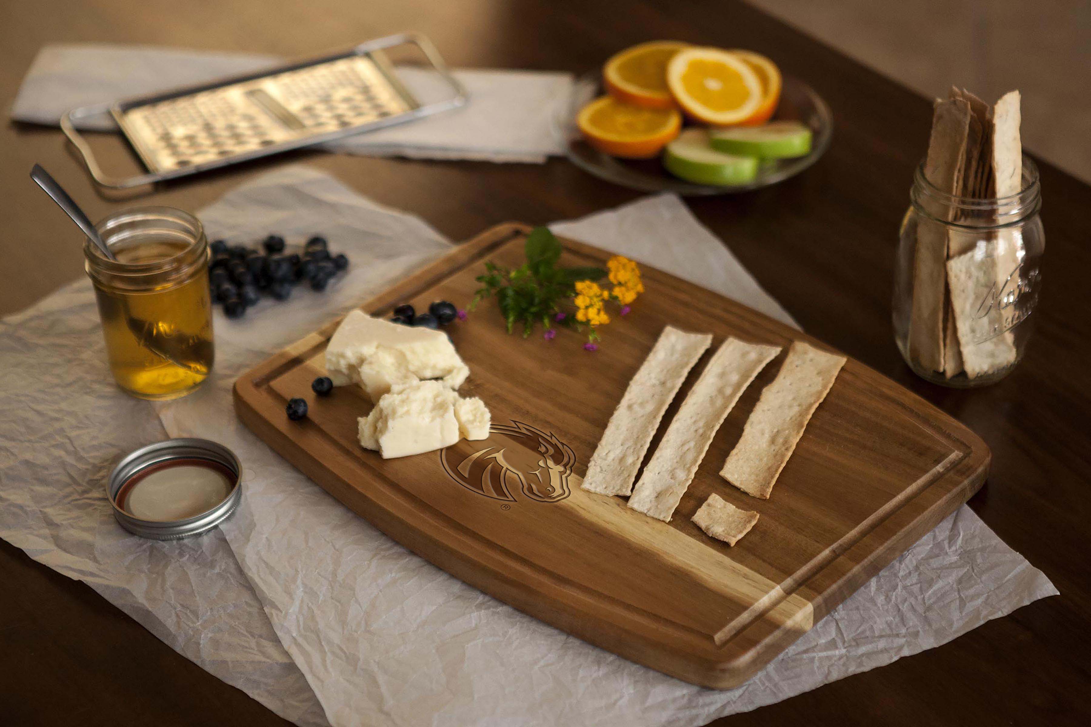 Boise State Broncos - Ovale Acacia Cutting Board