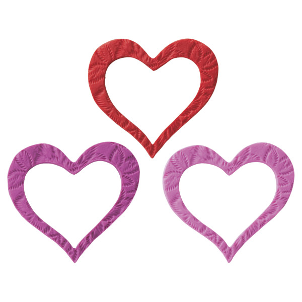 Heart Cutout Assortment Gum Paste Layon