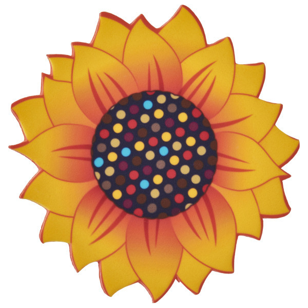Large Sunflower - Red 3 Free Sweet Décor® Edible Decorations