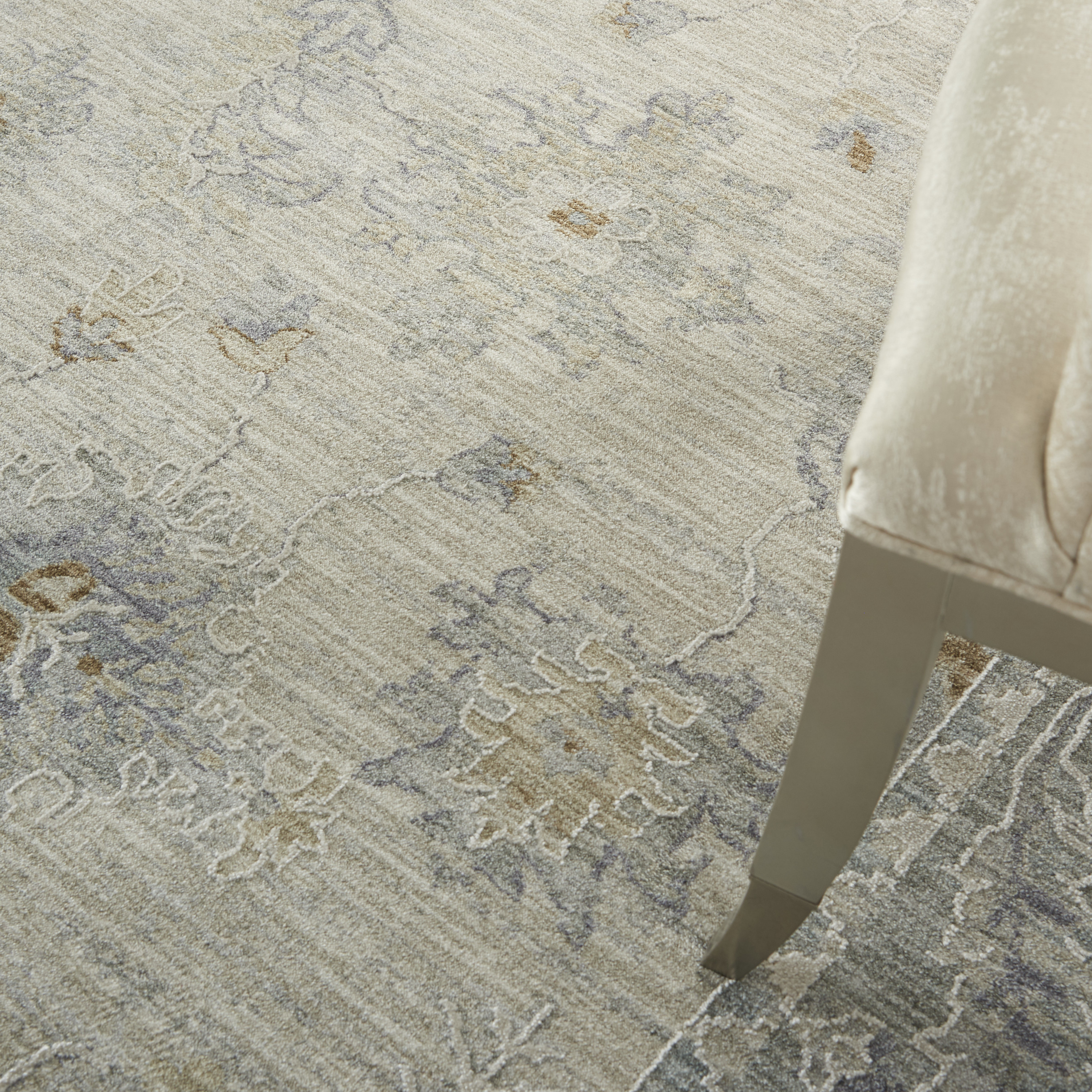 Nourison Infinite 9'3" x 12'7" Light Grey Vintage Indoor Rug