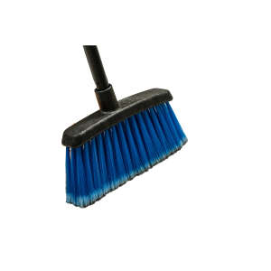 Carlisle, Duo-Sweep®, Flagged Lobby Broom With Black Metal Handle, 6in, Polypropylene, Blue
