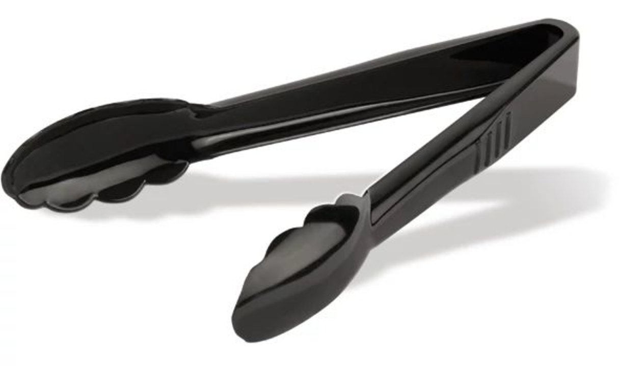 Pinzas de uso general de policarbonato de 23 centímetros en negro