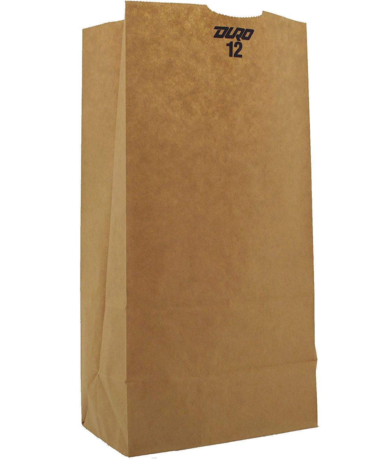 Grocery Bag Duro® Brown Kraft Recycled Paper #12