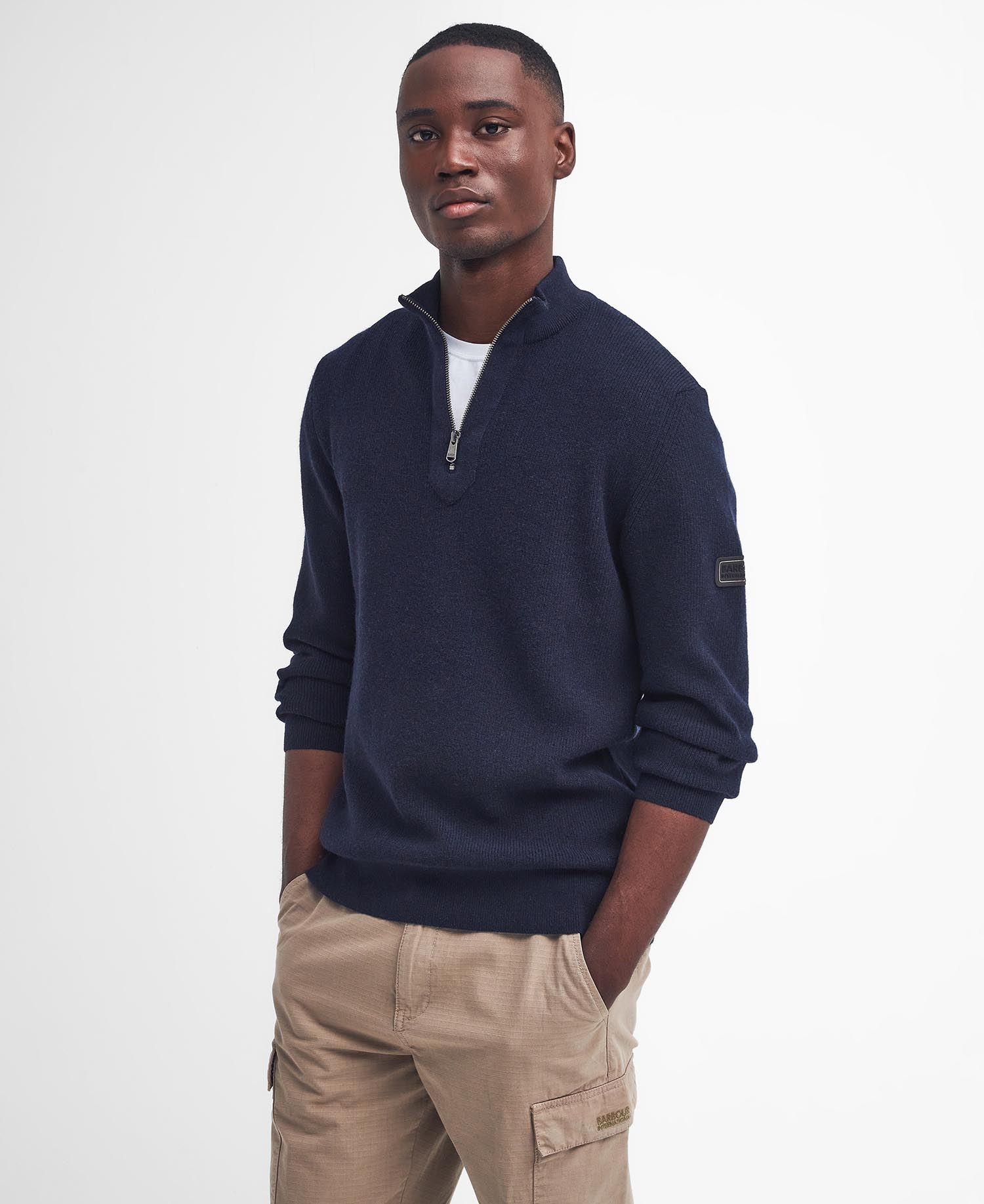 Maglione Crawley con zip corta image number 0