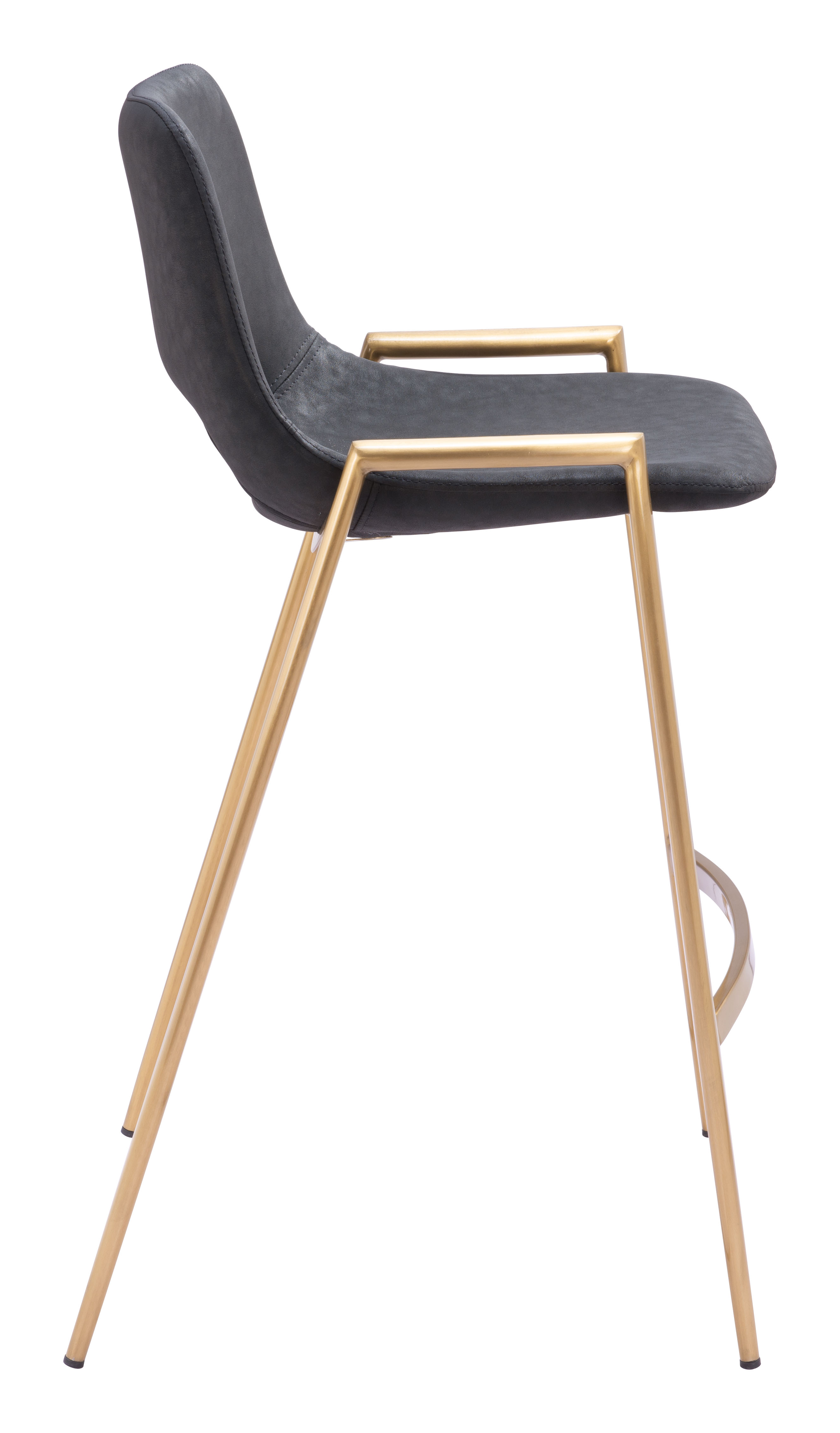 Desi Counter Stool (Set of 2) Black & Gold product image