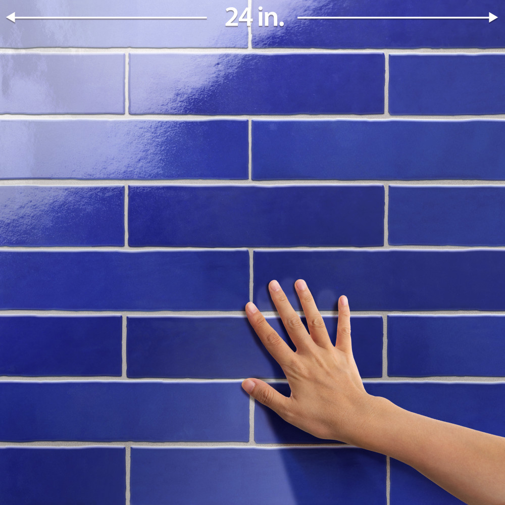 Viva Azul 3 in. x 12 in. Ceramic Wall Tile