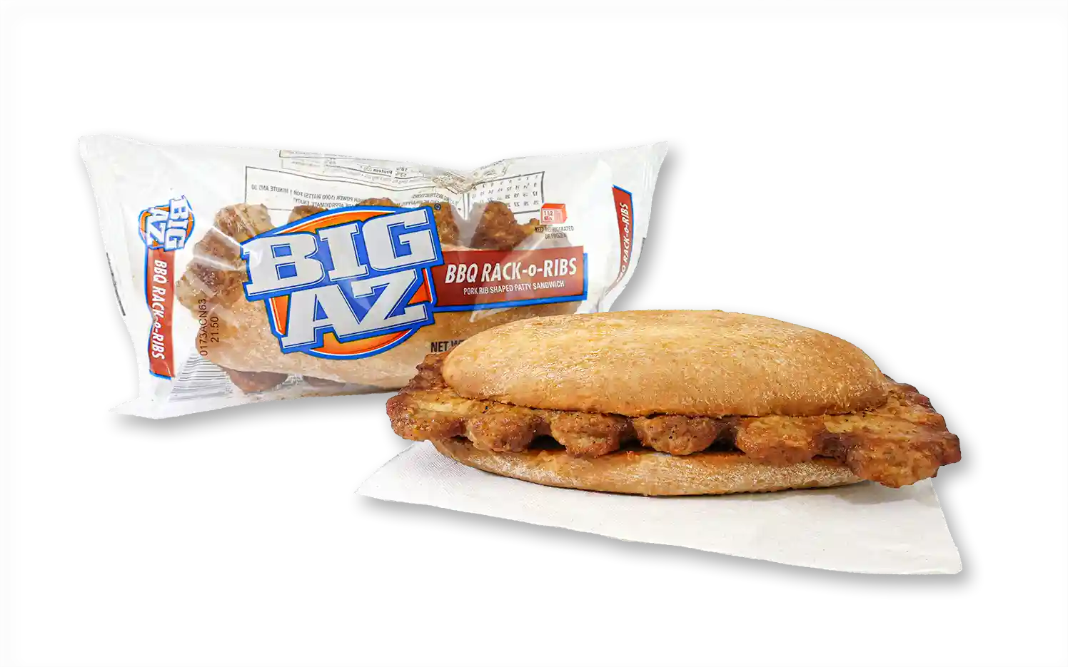 Big AZ® Rack-O-Ribs Barbecue Pork Rib Sandwich_image_1