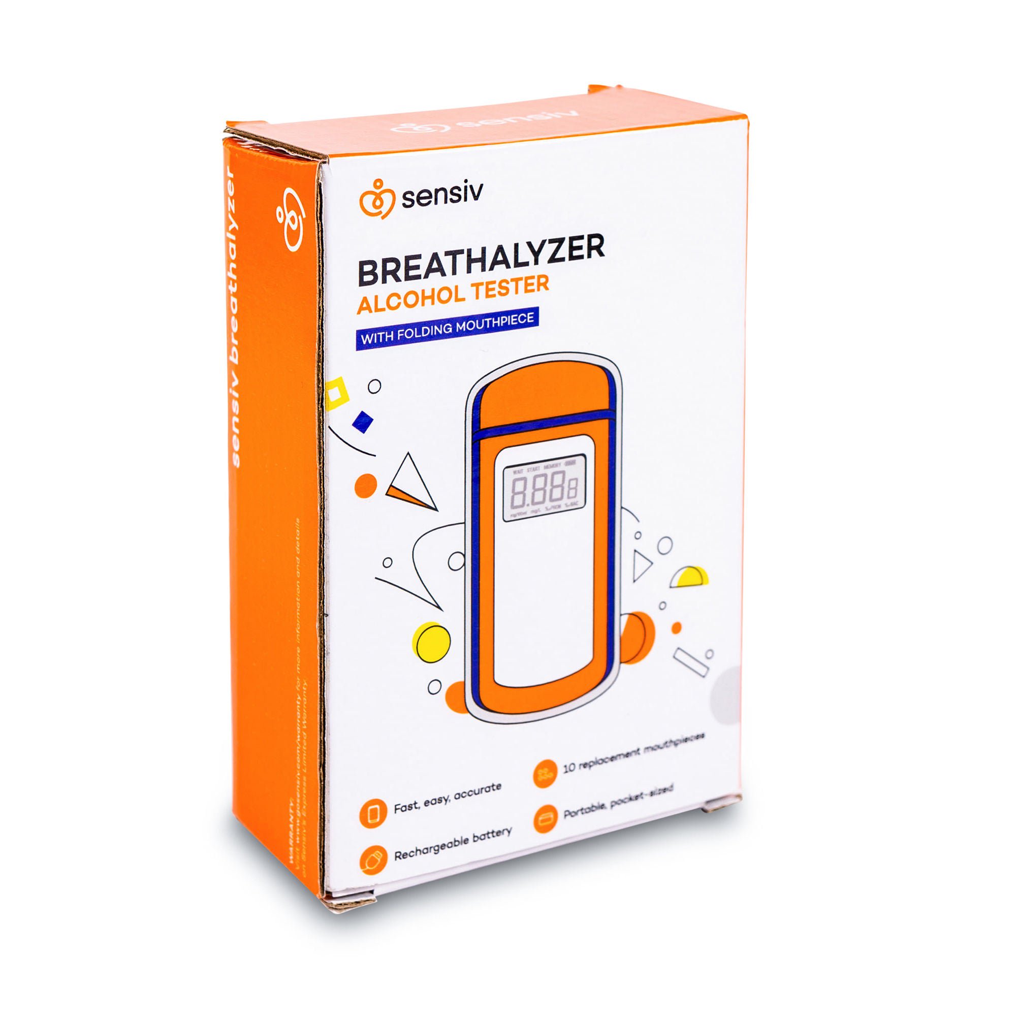 Sensiv Breathalyzer Alcohol Tester