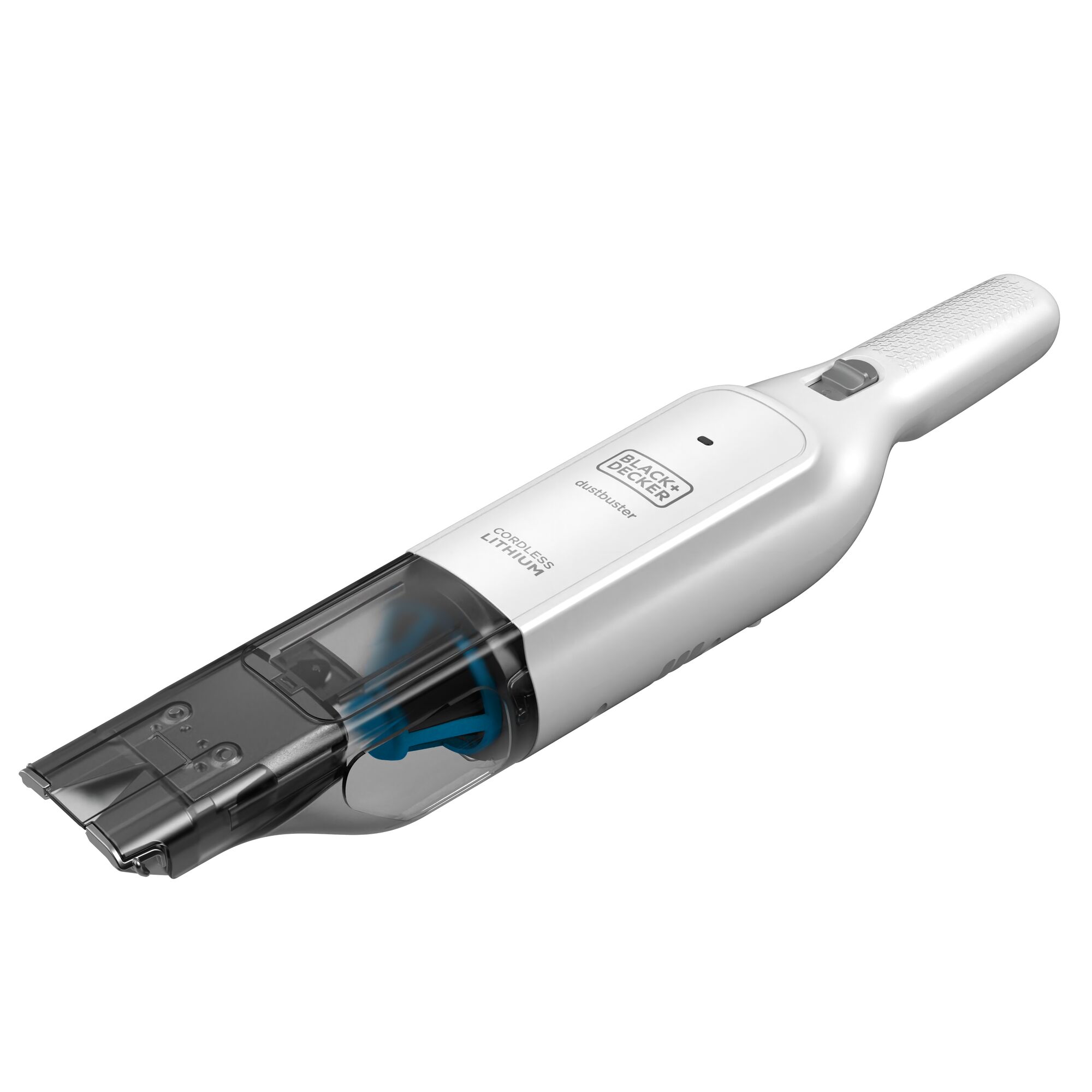 Profile of Dustbuster advanced clean cordless hand vacuum.\n
