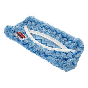 Rubbermaid Commercial, HYGEN™, Flexi Microfiber Pocket Mop, 8.9"W, Blue