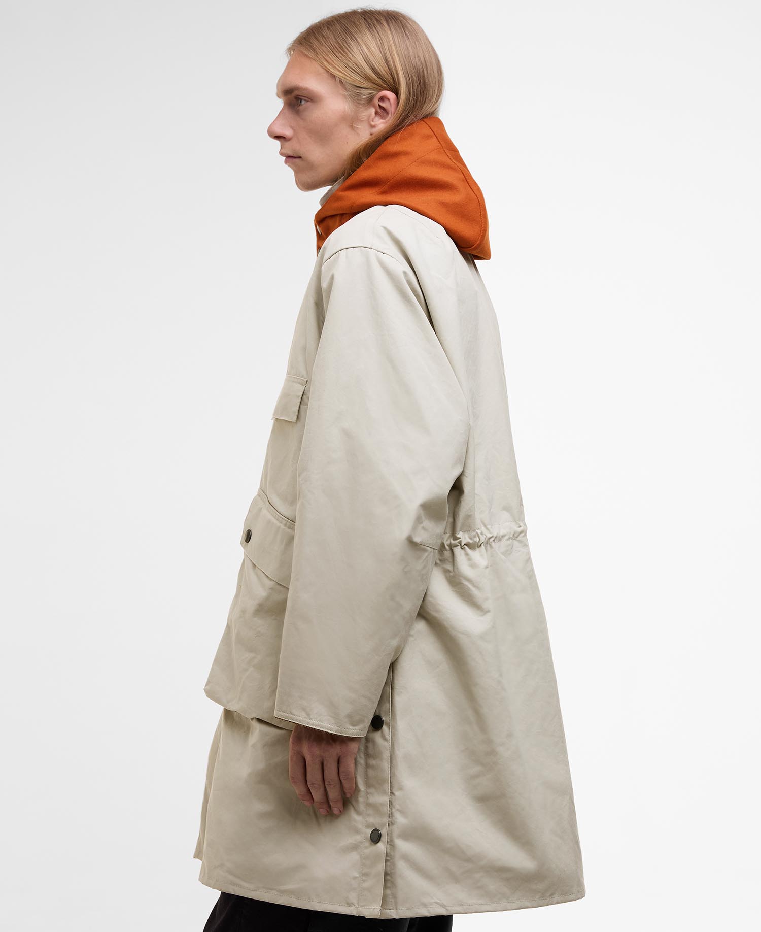 Barbour x Kaptain Sunshine Oversized Bedale Casual Field Coat image number 6