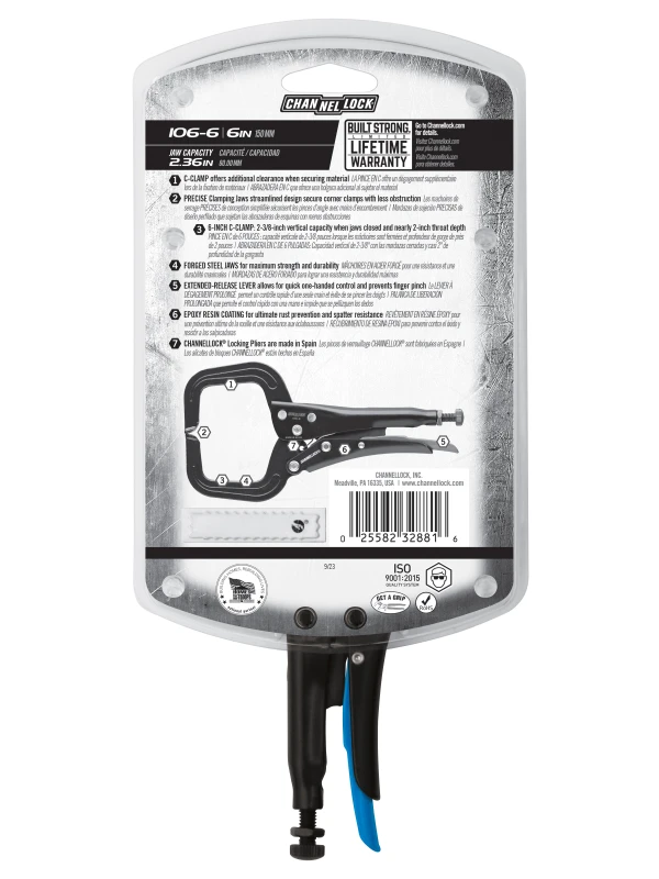 106-6 6-inch C-Clamp Locking Pliers