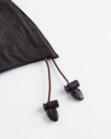 Waxed Cotton Plain Hood Olive