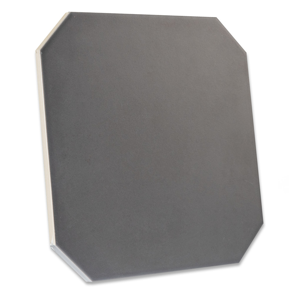 Vaudeville Octagon Antracita with Taco Nacar 7-7/8 in. x 7-7/8 in. Porcelain Floor and Wall Tile