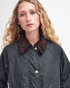 Modern Beadnell Waxed Jacket Sage-Ancient