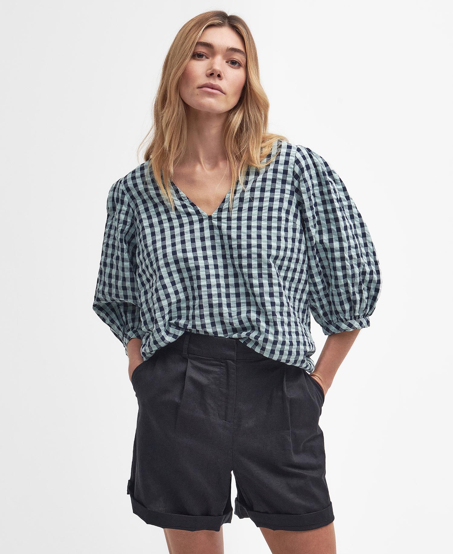 Abigail Gingham Blouse image number 0