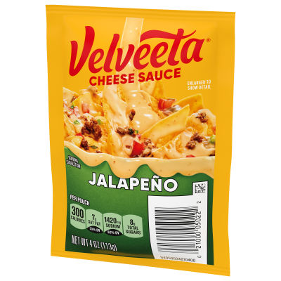 Velveeta Jalapeno Cheese Sauce Pouch, 4 oz Packet