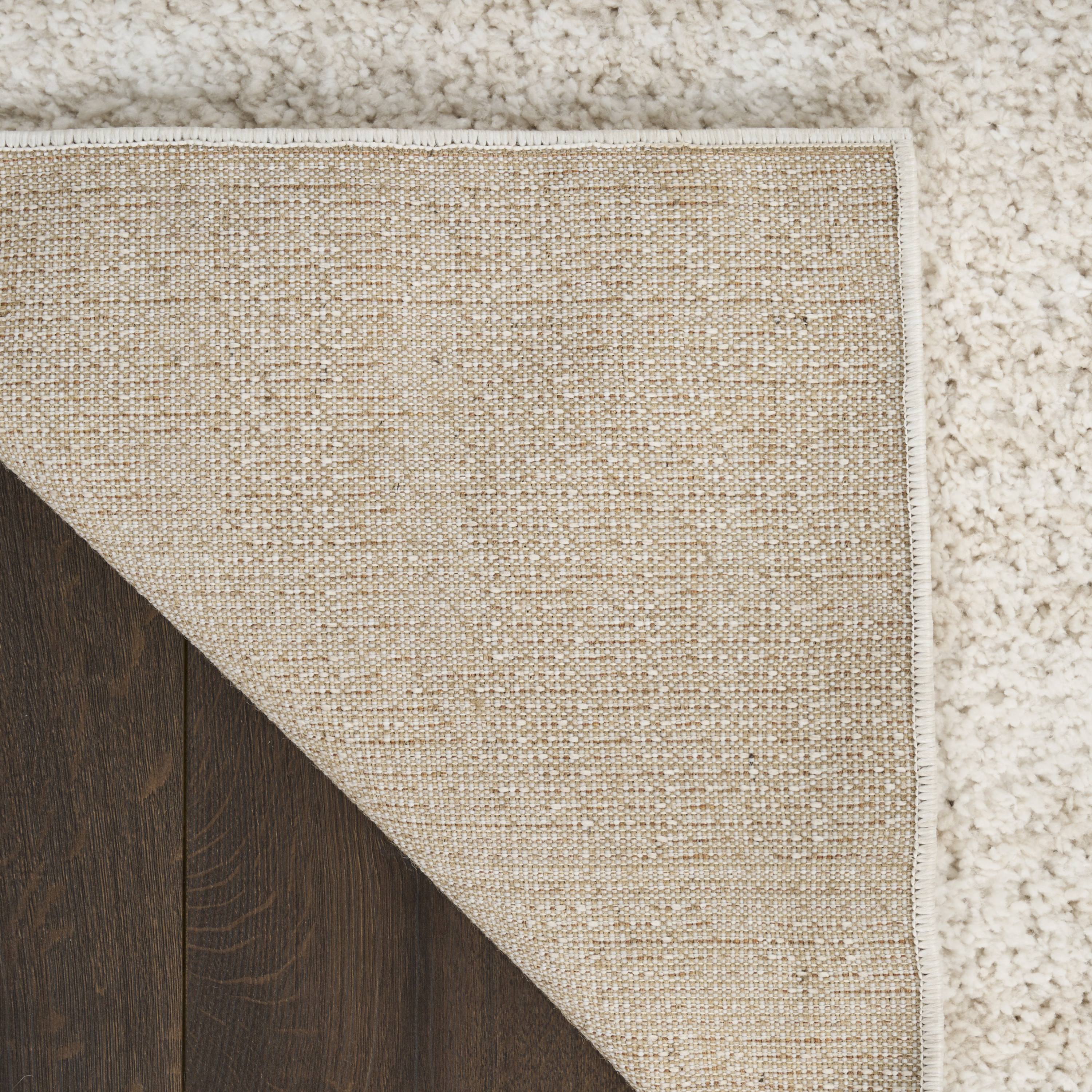 Nourison Modern Shag 3'11" x 5'11" Ivory Beige Modern Indoor Rug