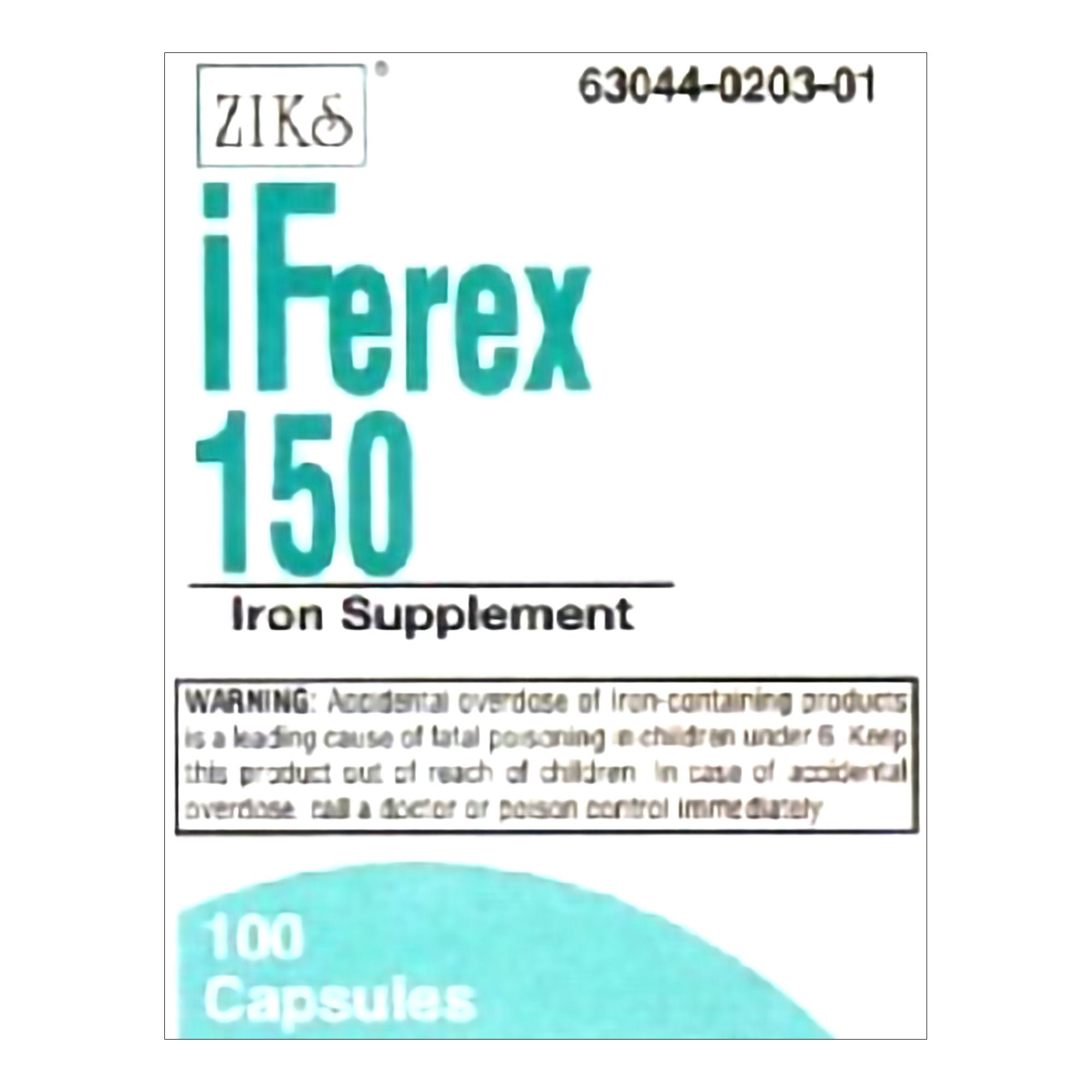 Ziks® Iferex 150 Iron Supplement