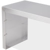 76-inch Servewell® stainless steel single-deck overshelf with cafeteria-style breath guard