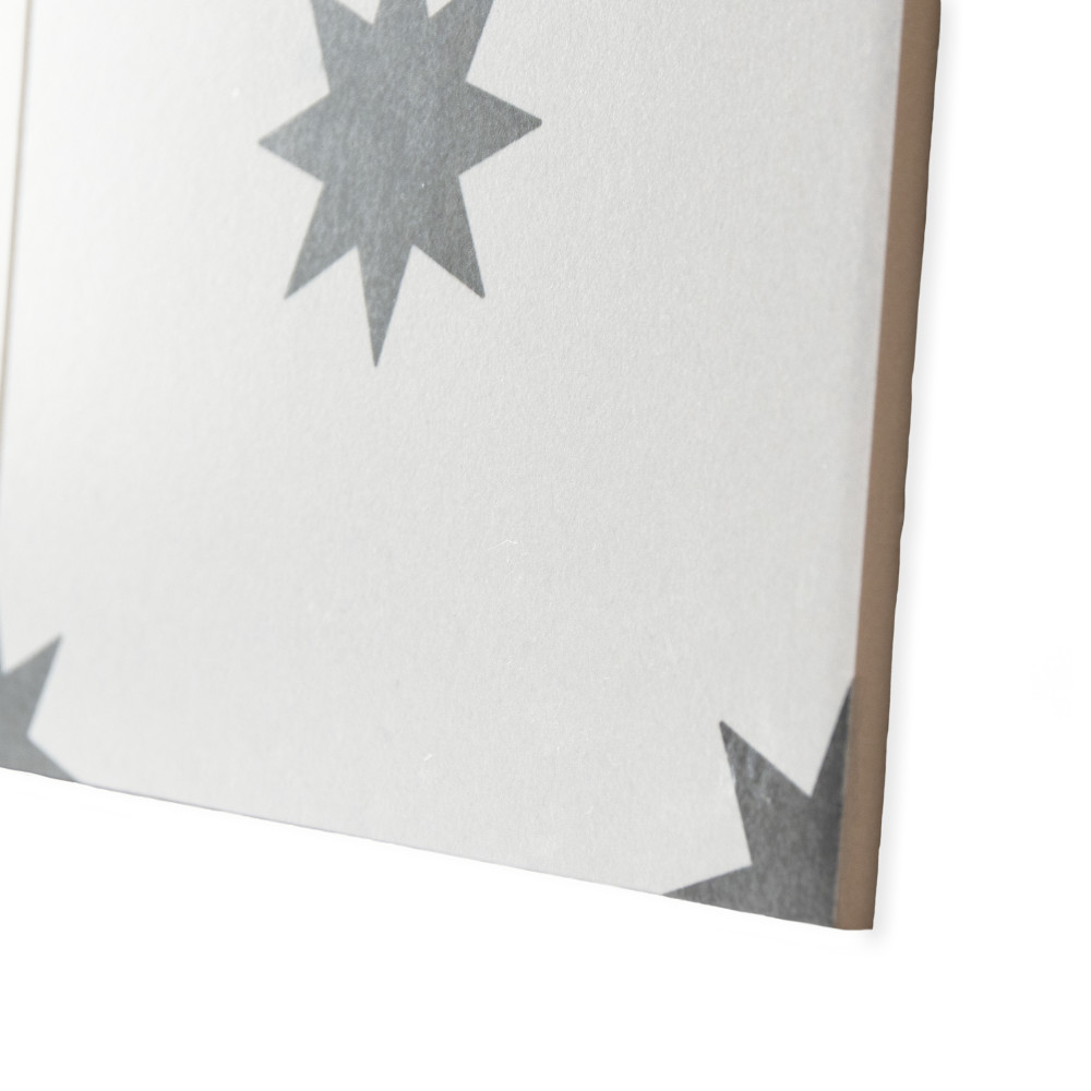 Starlight White 17-3/8 in. x 17-3/8 in. Porcelain Floor and Wall Tile